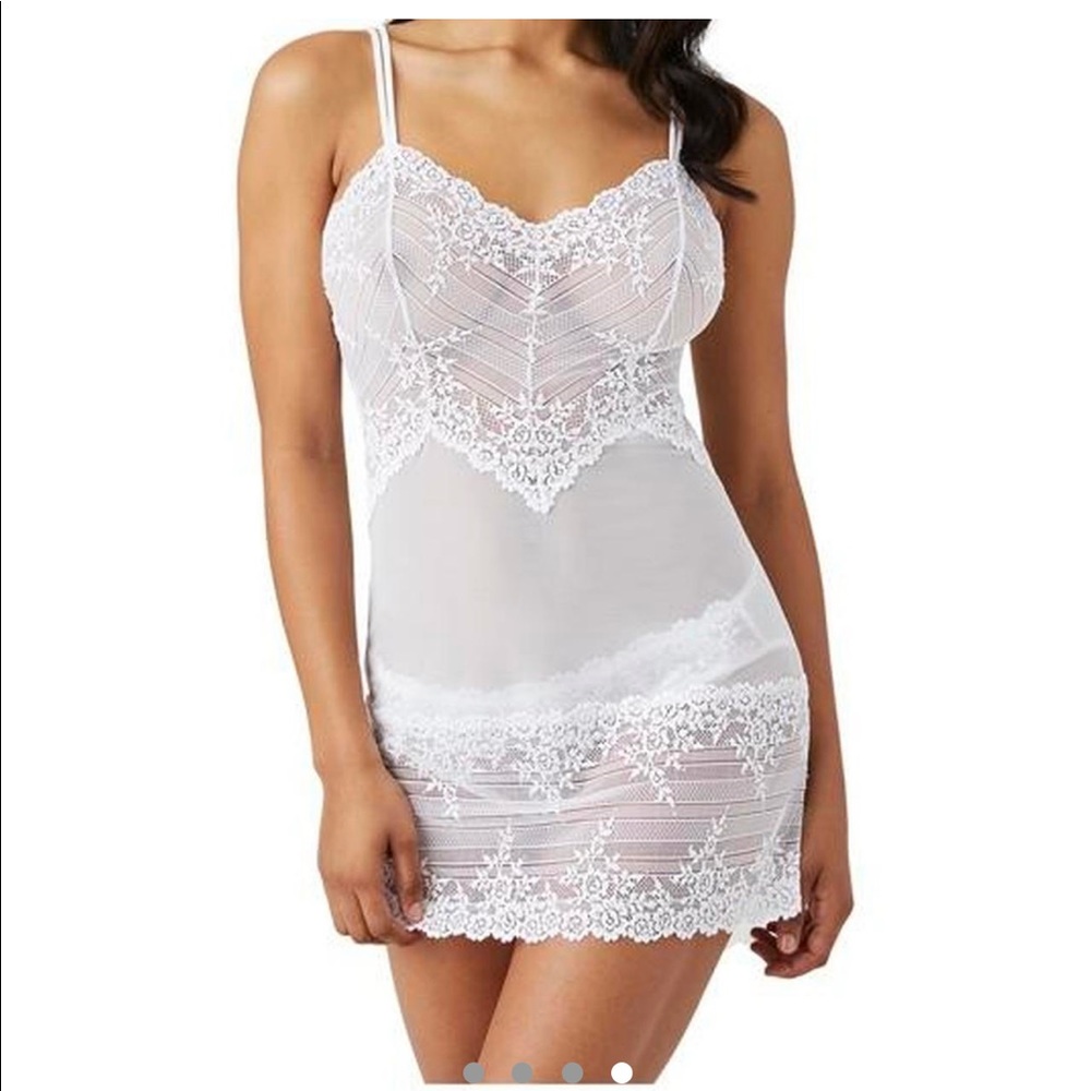 wacoal white slip dress